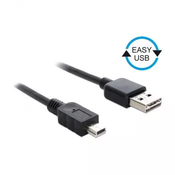 Cabo USB DeLOCK 0,5 m USB2.0-A USB2.0 Mini-B