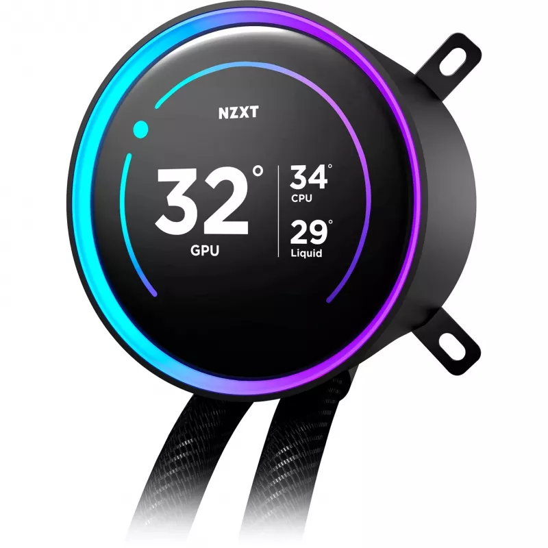 NZXT Kraken Elite 360 RGB Refrigerador líquido tudo-em-um para processador 12 cm preto 1 unidade