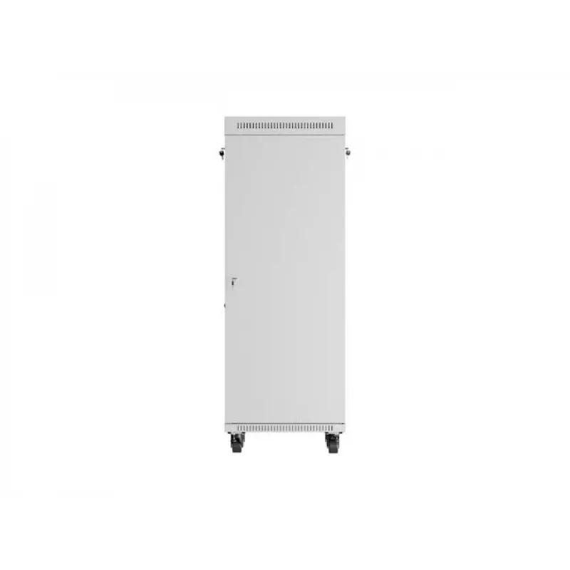 Armário rack de chão LANBERG 19 polegadas 32U 600×600 mm cinzento com portas perfuradas e LCD (embalagem plana)
