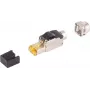 Ficha de rede ShiverPeaks 08-45011 Cat 8.1 RJ45 sem ferramenta — ficha Ethernet blindada