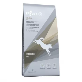 Alimento seco para cães TROVET Hypoallergenic Intestinal DPD Pato 10 kg, alimento completo veterinário, 22% proteína, 16% gordura