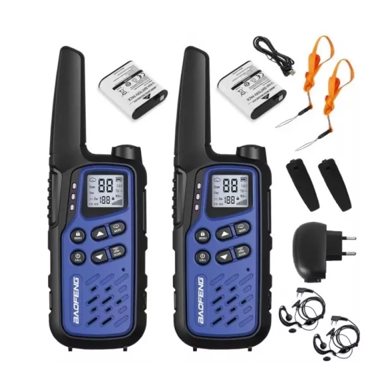 Walkie-talkie Baofeng BF-T25E azul, 2 unid.