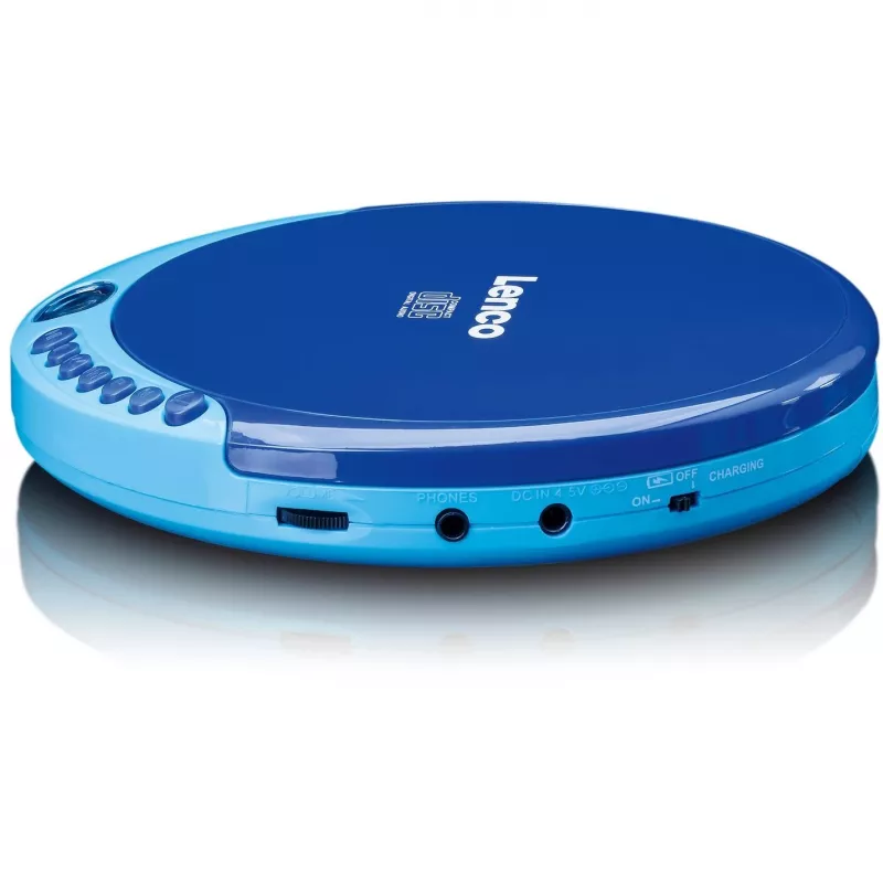 Leitor de CD portátil Lenco CD-011 Azul