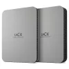 Disco externo LaCie Mobile Drive 1TB, portátil – Moon Silver, USB-C 3.2 para PC e Mac, feito com materiais reciclados, com Adobe All Apps Plan e R