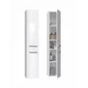 Armário de arrumação de casa de banho top e shop NEL II BIEL POŁ — de pé, 5 prateleiras, 310×300×1740 mm, branco