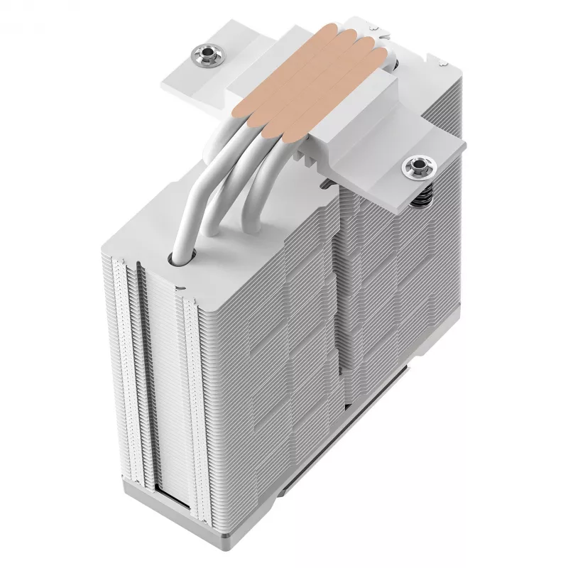 Arrefecedor de ar DeepCool AK400 G2 WH, ventoinha de 120 mm, pressão máx. de ar 3,33 mmH₂O, 92×132×156 mm, branco