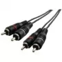 Cabo de áudio Schwaiger CIK5450 5m 2x ficha RCA preto