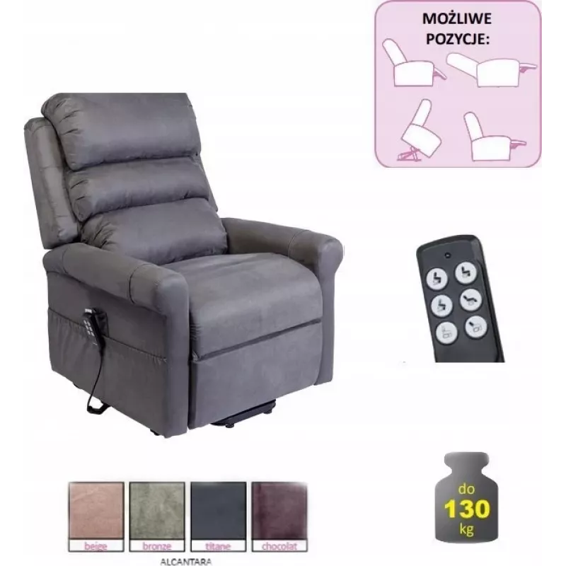 Cadeira geriátrica STYLEA II Cor: Titânio