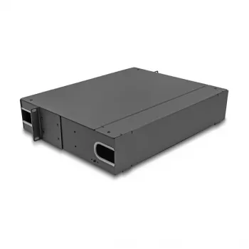 DeLOCK 66752 caixa de emendas de fibra ótica de 19 polegadas 2U, sem equipamento