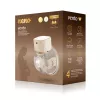 Bomba tira-leite eletrónica sem fios neno VENTO Three-Phase, recarregável, portátil, ecrã LCD, biberão de 150 ml, sem BPA, bege