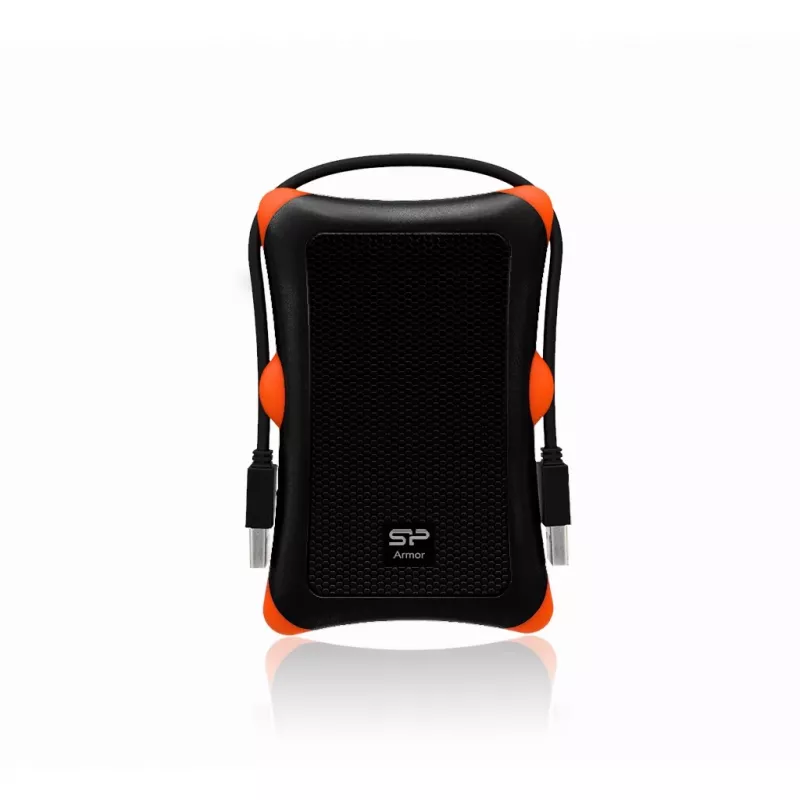 Disco rígido externo Silicon Power Armor A30 (1TB; 2.5; USB 3.2; 5400 rpm; Laranja-Preto; SP010TBPHDA30S3K)