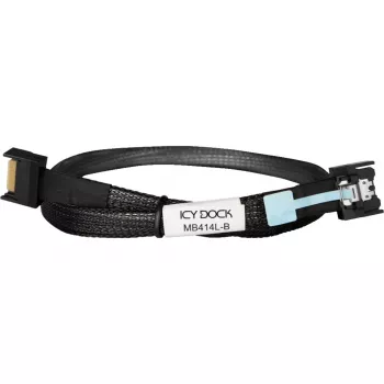 Cabo ICY DOCK MB414L-B MCIO 4i SFF-TA-1016 para MCIO 4i SFF-TA-1016, 0,5 m