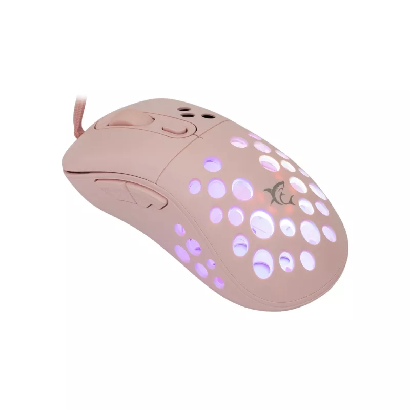 Rato White Shark GM-5013 Azrael rosa USB