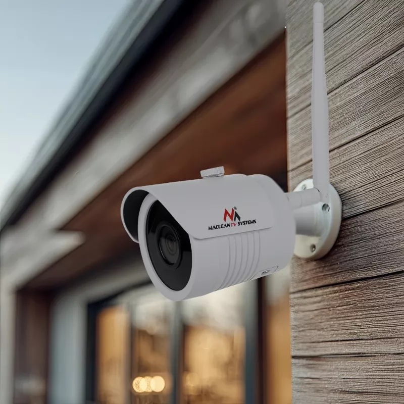 Câmara IP Maclean IPC WiFi 5MPx exterior, sirene, CMOS 1/2.5, H.264/H.264+/H.265/H.265+/JPEG/AVI, Onvif, MCTV-516
