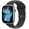 Apple Watch Series 11 GPS + Cellular 42mm Caixa de alumínio cinzento sideral com bracelete desportiva preta - M/L