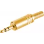 Ficha estéreo ShiverPeaks 51200-MG ficha jack 3,5 mm de metal banhada a ouro