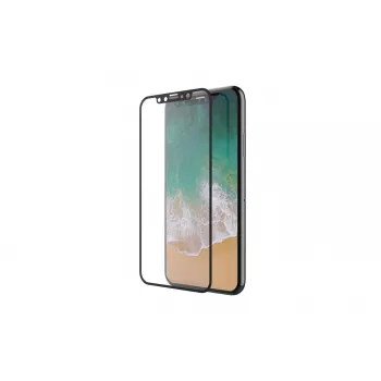 Película protetora de ecrã em vidro temperado Devia para iPhone XS / X 5,8 polegadas preto