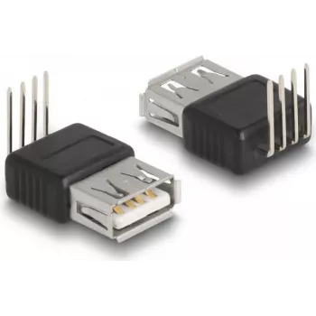 Adaptador DeLOCK USB 2.0 conector fêmea Type-A para 4 pinos 90° angular