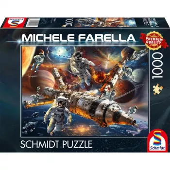 Michele Farella: Mundos estelares mágicos – Sem gravidade no espaço, Puzzle 1000 peças