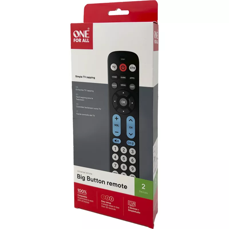 One for All Big Button Remote Telecomando universal URC6821