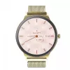 Smartwatch Garett Verona 2 dourado Mesh com Bluetooth e medidor de frequência cardíaca