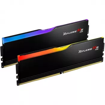 DIMM 48 GB DDR5-6000 (2x 24 GB) Dual-Kit, memória preta, F5-6000J3036F24GX2-RM5RK, Ripjaws M5 RGB, INTEL XMP