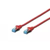 Cabo de rede Digitus CAT 5e SF/UTP cabo de rede RJ-45 Cat5e 10m vermelho