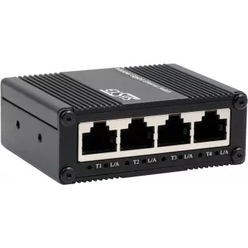 Switch Gigabit industrial 5 portas Exsys EX-62021 com alimentação USB-C, não gerido