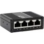 Switch Gigabit industrial 5 portas Exsys EX-62021 com alimentação USB-C, não gerido