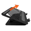 Suporte para portátil MEDIA-TECH MT2662 – altura ajustável, dobrável em alumínio para portáteis de 10–17