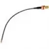 Cabo coaxial MikroTik ACSMAUFL conector fêmea SMA reto 1 m preto