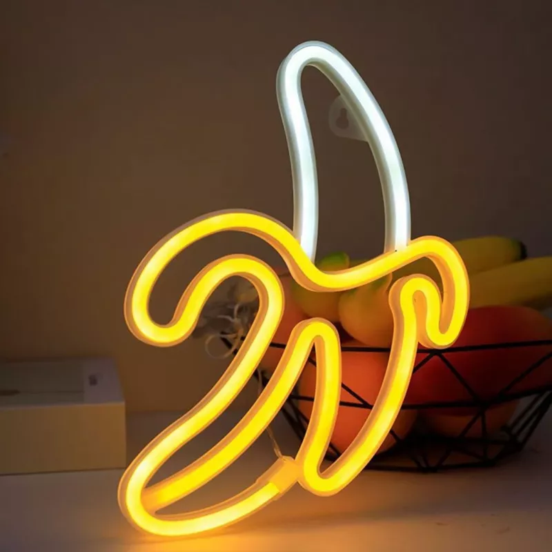 Luz néon decorativa MANTA SNL01WHT – design claro e colorido, iluminação de destaque de parede