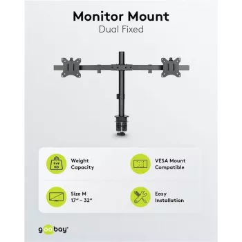 Suporte duplo para monitor Goobay Fix (59394)
