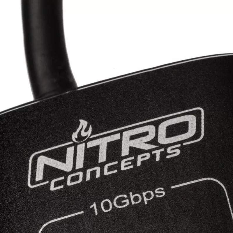Nitro Concepts UH1, hub USB híbrido de 10 portas, USB 3.2