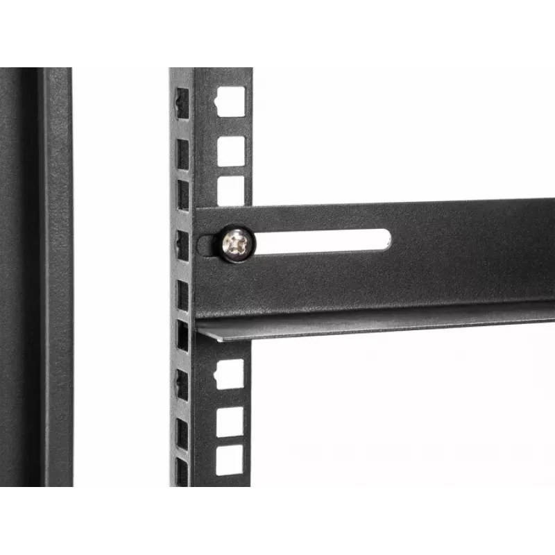 Suporte de montagem DeLOCK 19 polegadas 450x40mm 2 unid. preto metal