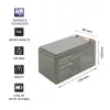 Bateria AGM Qoltec 53076 | 12V | 7Ah | segurança