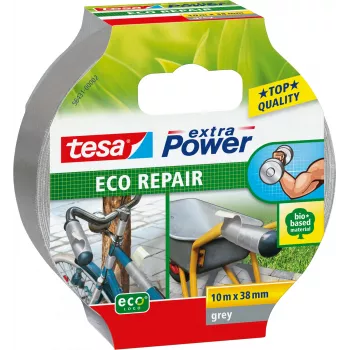 Fita TESA ECO REPAIR 10 m Fibra Borracha Cinzento