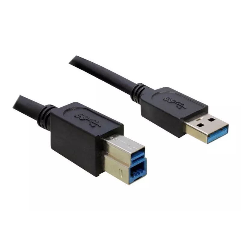 Hub USB DeLOCK 4 portas 5000 Mbit/s preto branco