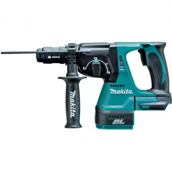 Martelo perfurador Makita DHR243Z — 18V a bateria, SDS, 2 J de energia de impacto, 3,4 kg, 950 min⁻¹, 4.700 min⁻¹
