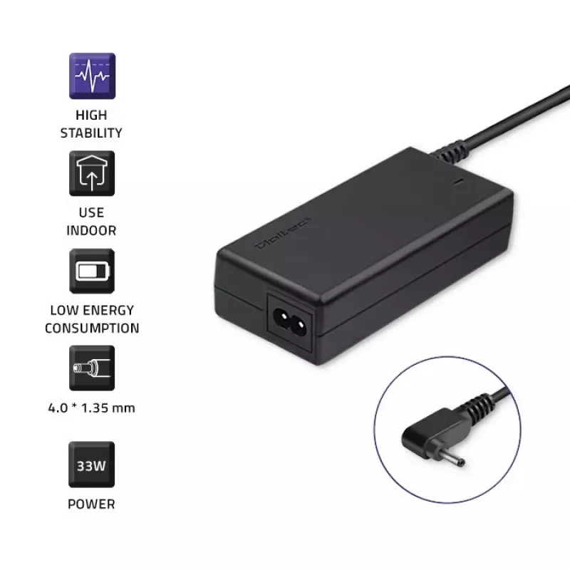 Fonte de alimentação para ASUS 33W | 19V | 1,75A | 4,0 * 1,35 | + cabo de alimentação