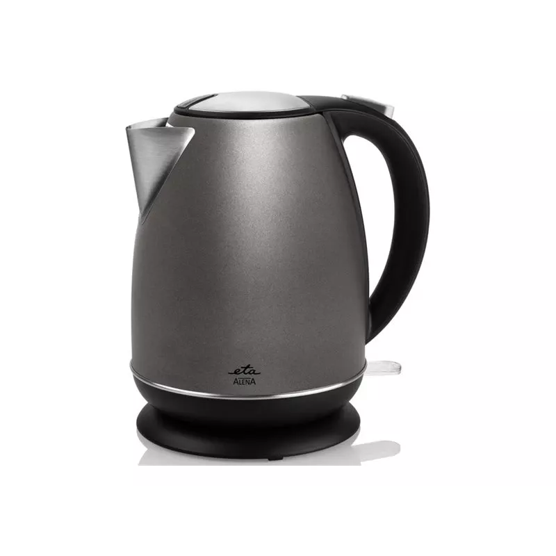 Chaleira elétrica ETA Alena 1,7 l 2200 W aço inoxidável, base 360°, antracite