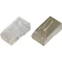 Ficha modular Digitus CAT 6 para cabo redondo, blindada, 100 unid., ficha RJ-45