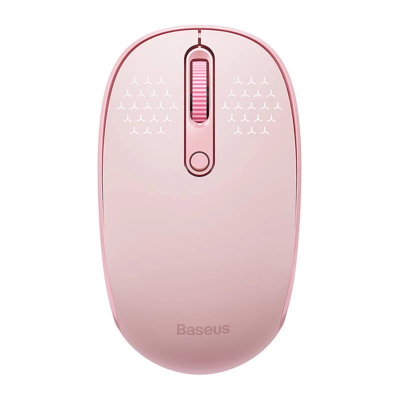Rato sem fios Baseus F01B Tri-Mode 2.4G BT5.0 1600 DPI (rosa)