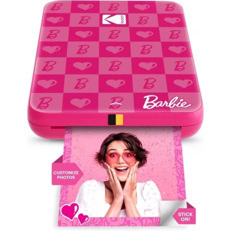 Barbie x Kodak STEP Slim impressora fotográfica móvel instantânea cor ZINK 2x3'' 1 ppm, Bluetooth, rosa