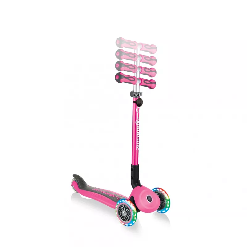 Globber | Trotinete | Rosa | Scooter Go Up Deluxe Lights