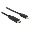 Cabo USB DeLOCK 2 m USB2.0-C USB2.0 Micro-B preto