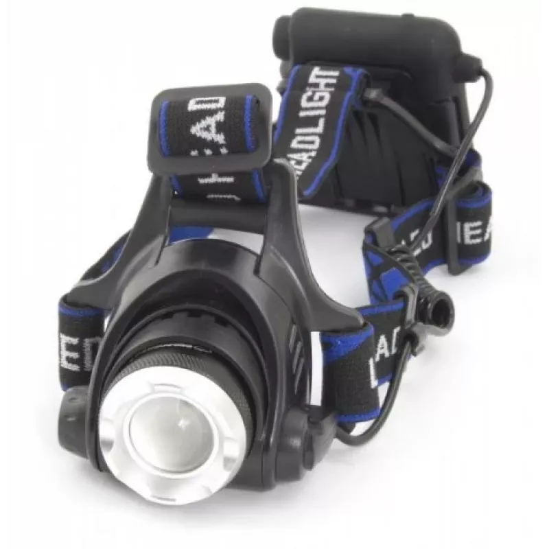 Lanterna de cabeça ESPERANZA EOT005 — LED Cree T6, 3W, 600 lm, AA x2, corpo em alumínio, à prova de água, resistente a impactos, faixa ajustável