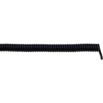 LAPP 73220263 cabo espiral UNITRONIC® SPIRAL 1200 mm / 1600 mm 6 x 0,25 mm² preto 5 unid. (73220263)