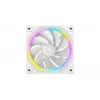 DeepCool FL12R WH 3-in-1 Reverse 120 mm ventoinhas de caixa, 3 un., 500-2150 RPM, 93,45 m³/h, rolamento de dinâmica de fluidos, PWM de 4 pinos, 33,9 dB, brancas