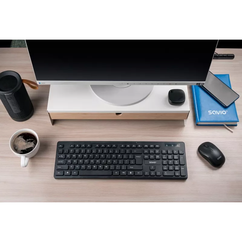 Savio KB-02 teclado Home/Office USB QWERTY preto